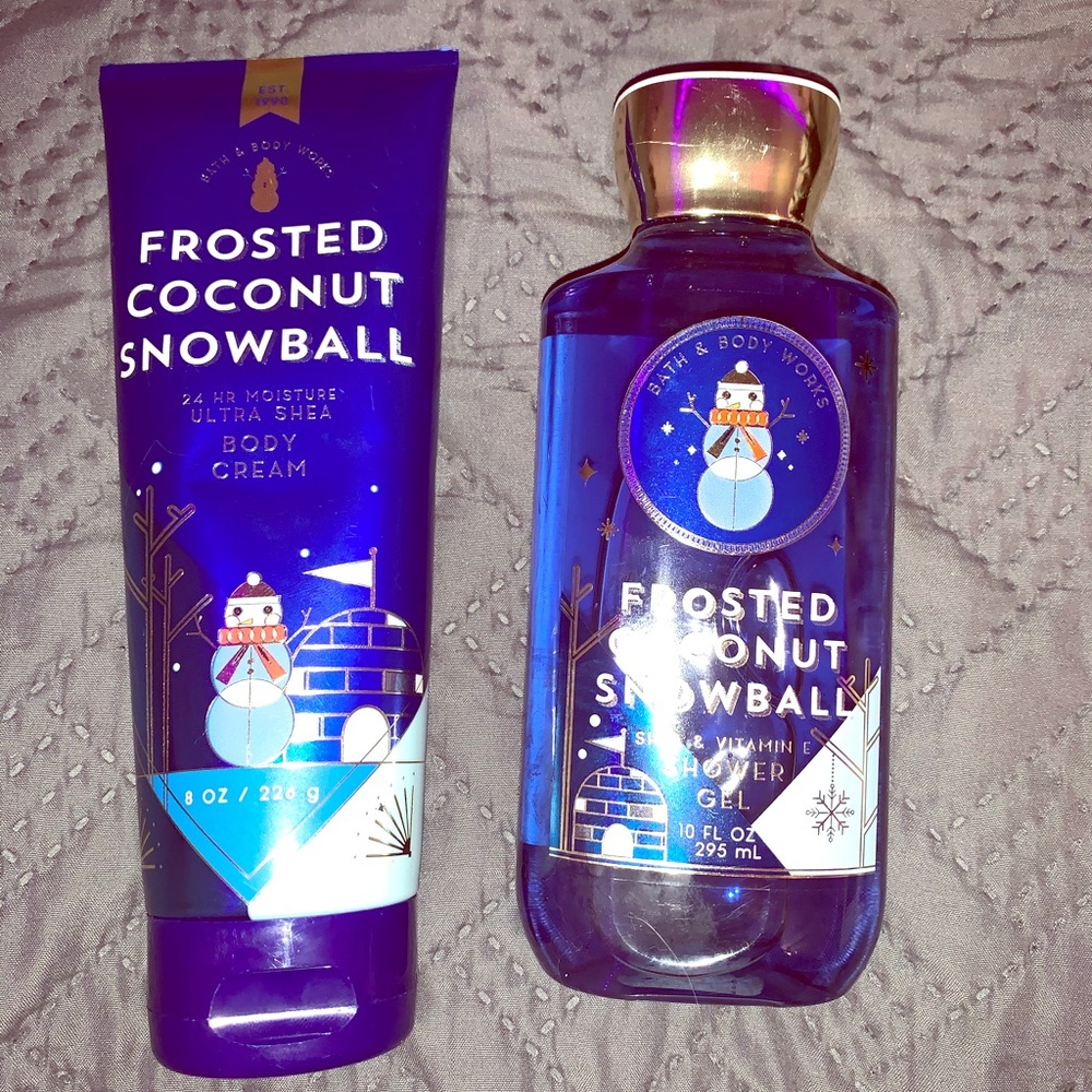 Bath and body works lotion and shower gel